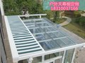 刘家窑定做阳光房遮阳天棚帘户外电动遮阳蓬订做玻璃顶天幕蓬