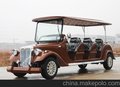 海南三亚8人座楼盘看房电动老爷车 电瓶旅游观光车