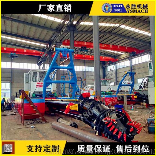 河道工程挖泥船 市政工程清淤船 小型河道抽沙船圖片
