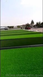 两色充砂型50mm高足球草，运动人造草坪，厂家直供并施工