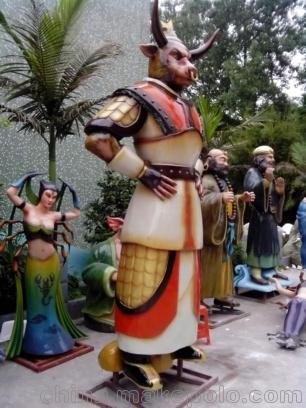 自貢仿真恐龍 動(dòng)物 牛魔王 電動(dòng)雕塑 主題公園 游樂場 商場景區(qū)圖片