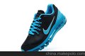 Nike air max 2013耐克全掌气垫黑玉皮面女鞋