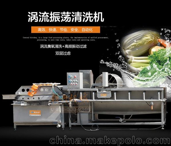 自動(dòng)洗包菜的機(jī)器，帶臭氧消毒，去除農(nóng)藥殘留設(shè)備圖片