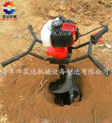 綠化環(huán)保打坑機(jī) 長(zhǎng)期現(xiàn)貨供應(yīng)打坑機(jī)  英達(dá)廠家直銷合金鉆頭圖片