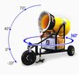 滑雪场戏雪乐园设计 国产造雪机出雪量大可360度旋转