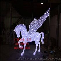 中山造型灯厂家 园林动物造型灯 3D飞马 奶牛造型灯 装饰灯