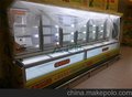 供应超市双温子母展示柜，冷冻冷长一体展示柜，鲜奶冷藏柜