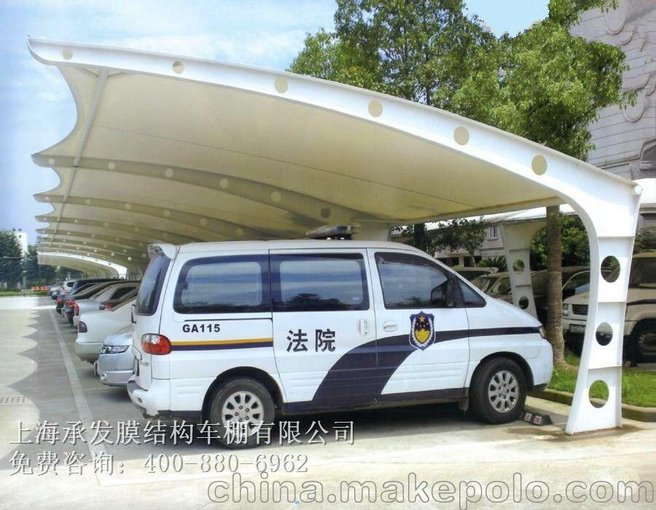 咸陽市電瓶車充電樁雨棚,汽車車棚膜結(jié)構(gòu)制作圖片