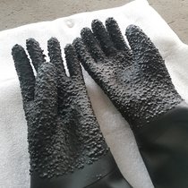 手动喷砂机橡胶手套，凸点高压耐磨长手套