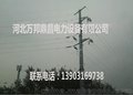 商家直销电力钢杆万邦10KV~110KV单回路直线杆双回路