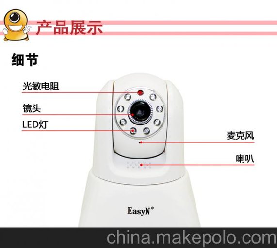 130萬(wàn)960p無(wú)線攝像頭 ip camera 網(wǎng)絡(luò)遠(yuǎn)程插卡監(jiān)控?cái)z像機(jī)圖片