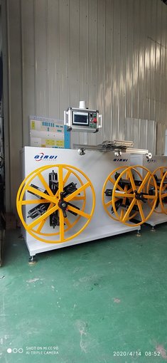 擠出在線樹脂管收卷機(jī) 尼龍樹脂管雙盤收卷機(jī)圖片