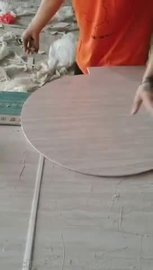 陶瓷大板切圆形的精加工视频