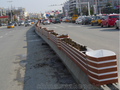 道路隔离花箱 马槽市政道路pvc花箱 城市绿化工程 户外花箱定做