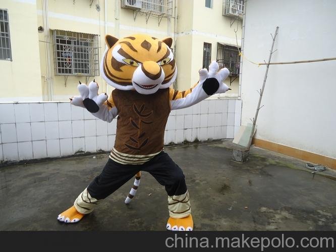 廠家直銷批發(fā)功夫老虎卡通人偶活動表演舞臺演出行走服裝定做包郵圖片