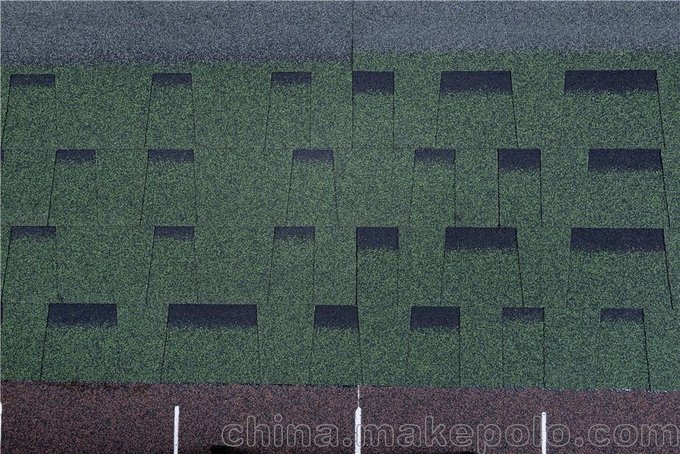 新西湖瀝青瓦 疊層凝彩型 亞洲綠 廠家直銷圖片