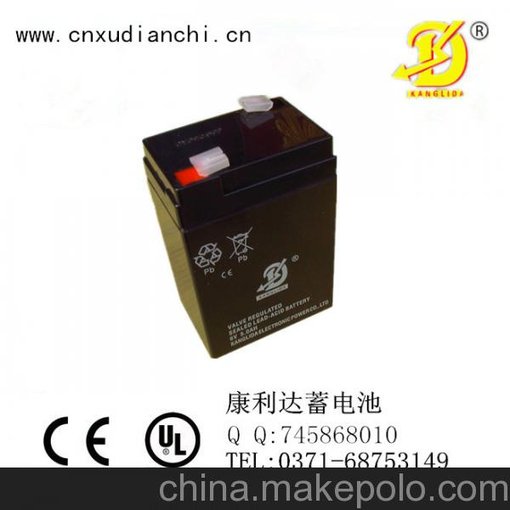 新疆供應(yīng)康利達(dá)野外強(qiáng)力照明燈用蓄電池6V5AH  兒童玩具車圖片