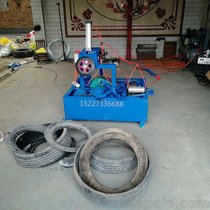 新款废旧轮胎套装机 回收轮胎割圈机 报废轮胎加工设备