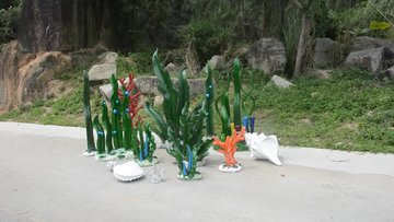 玻璃钢仿真水草海澡模型雕塑户外公园海洋主题装饰海草摆件