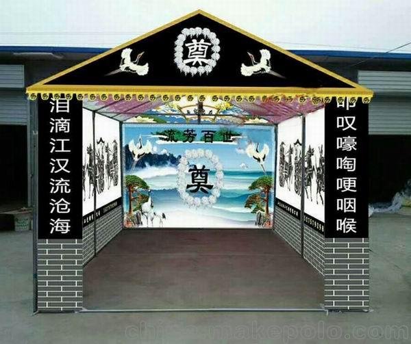 鋼架電子靈棚白事出租新品易拆裝圖片