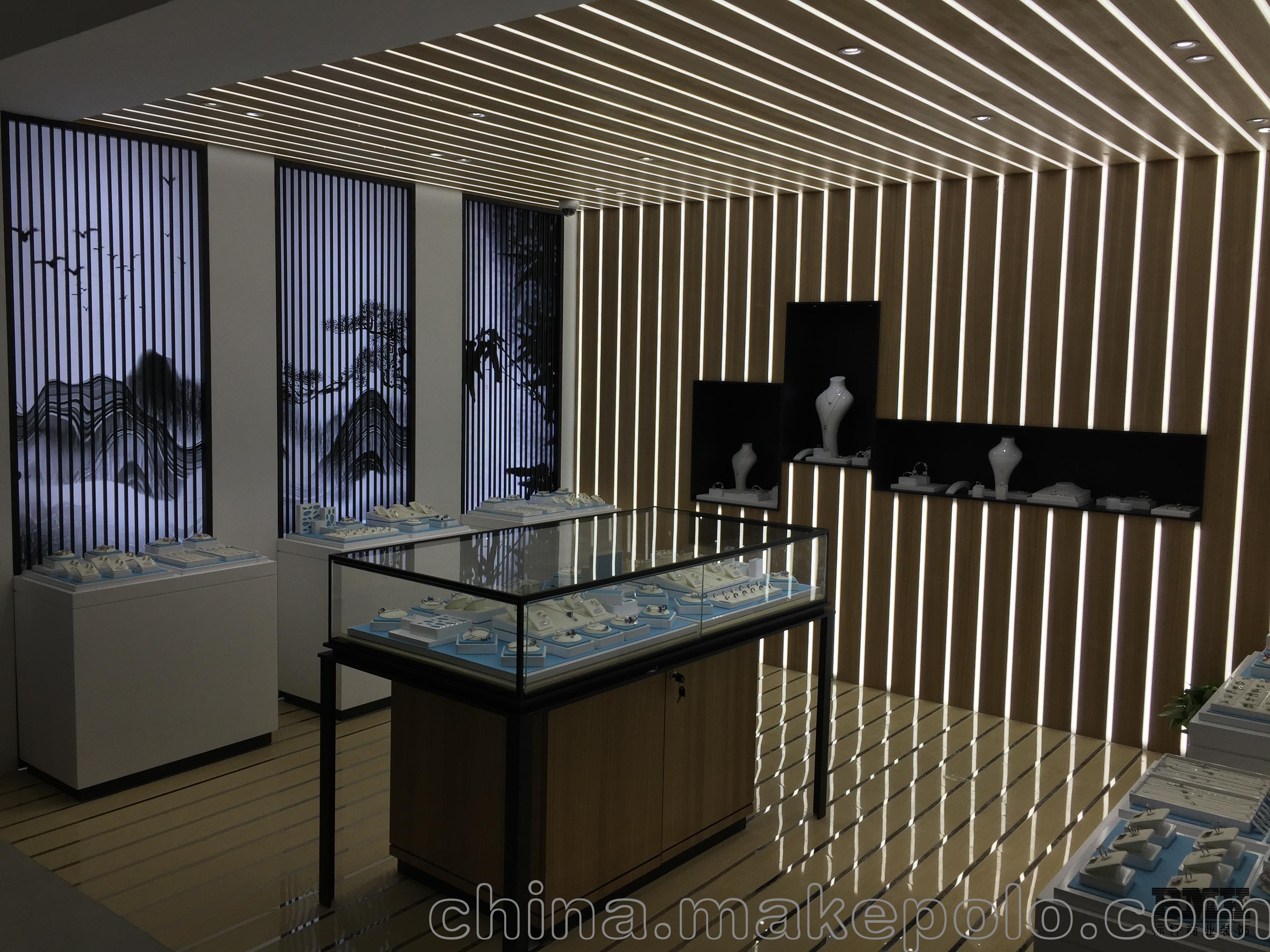 南京珠宝玻璃展示柜_南京珠宝展示柜台定制_南京标杆展览公司