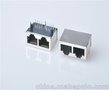 1X2千兆滤波器网口插座 RJ45连接器 ZXRJ-2125-00NL