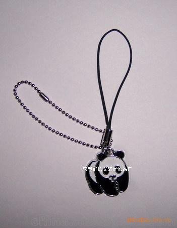 熊貓吊墜,熊貓手機掛件,熊貓掛件,熊貓飾品,熊貓禮品,鋅合金飾品圖片