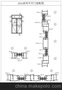 各种批发推拉门窗铝型材图纸70系列80系列、828