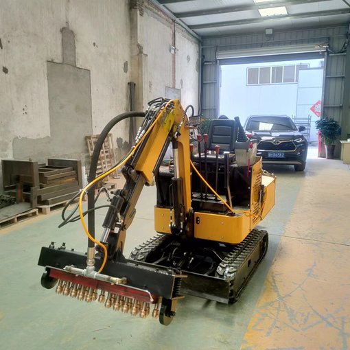 機(jī)載式鑿毛機(jī)履帶式混凝土車載式鑿毛設(shè)備 氣動(dòng)機(jī)載鑿毛機(jī)圖片