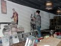 木府墙体广告，3D彩绘，油画定制，酒店配画