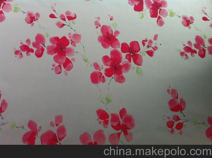 供應廠(chǎng)家直銷(xiāo) M005 紅梅印花 高雅 玻璃貼膜圖片