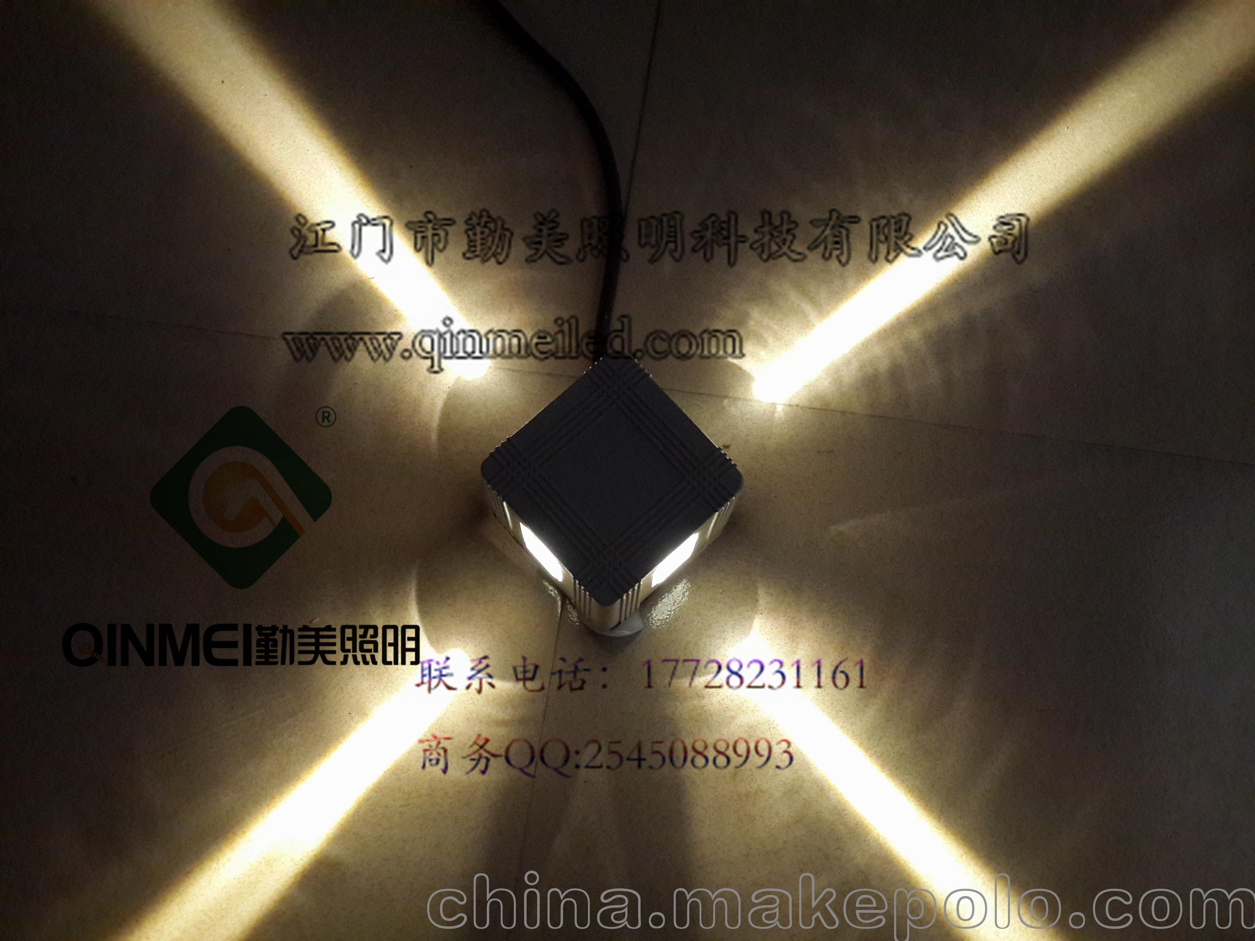 led3w四面聚光十字星光灯