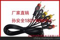 TOP DRAGON LF105 3RCA-3RCA黑色鱼眼线音频线视频线注塑线