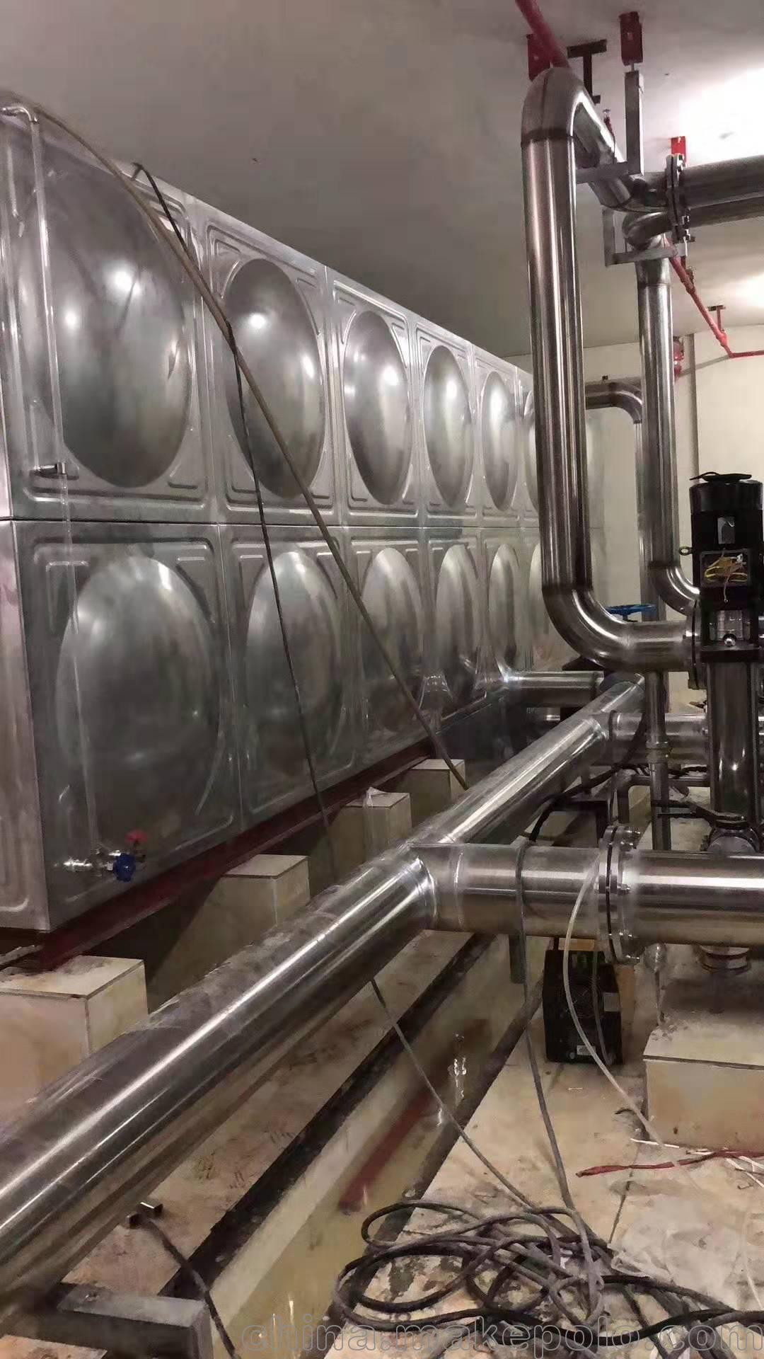 潮州不锈钢水箱厂家 焊接组合方形保温水箱 消防水箱304价格