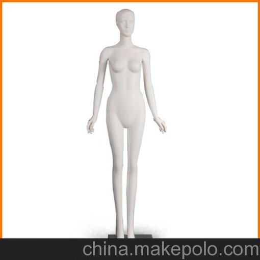 女士抽象模特 全身服裝道具女模櫥窗展示玻璃鋼模特高光白圖片
