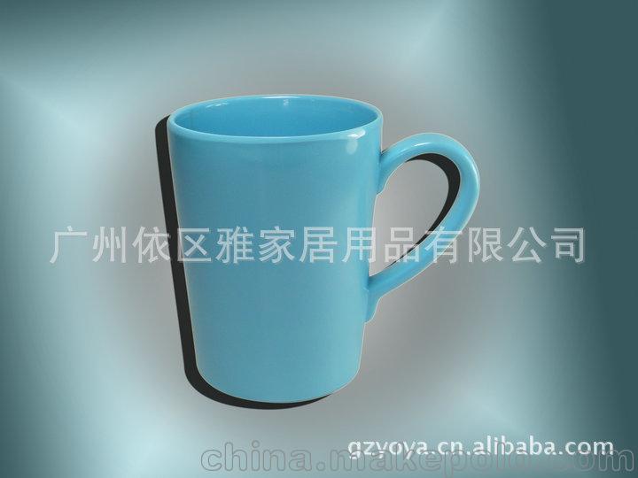 美耐皿密胺仿瓷七彩單耳小杯 塑料小杯 密胺美耐皿