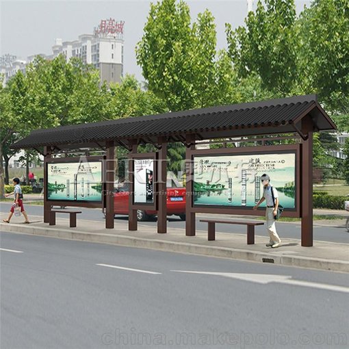 宿遷 候車亭廠家 智能公交站臺廠家 公交站燈箱圖片