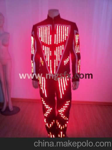 瑪嘉LED發(fā)光服，LED舞臺表演服，LED演出服飾圖片
