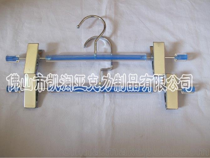 直銷亞克力衣架 彩色線條曬衣架+夾子 創(chuàng)意有機(jī)玻璃衣架子 可定做圖片