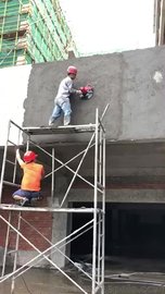 墙面打磨机水泥墙磨墙机工作视频