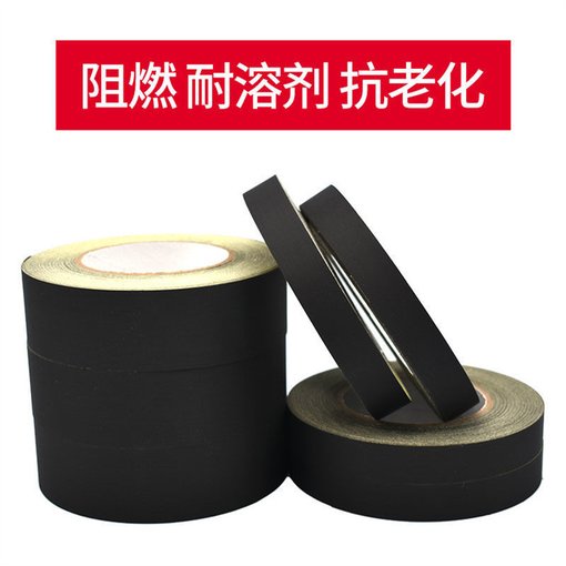 強(qiáng)力阻燃白色醋酸布膠帶 絕緣高溫線圈外封膠布 可手撕汽車用單面圖片