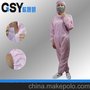 东莞歌晟颐粉色连帽防静电连体服_可根据客户需求定制个性化款式