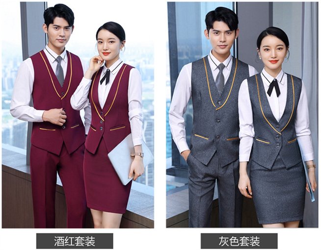 德州錦衣郎酒店服務員服裝訂做圖片