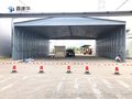 热销贵州鑫建华大排档伸缩推拉雨棚 大型仓库雨蓬户外遮阳雨蓬停车篷