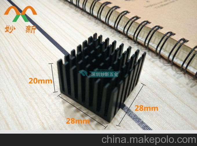 散熱片廠家 優(yōu)質(zhì)散熱器 散熱片批發(fā)28*28*20mm圖片