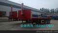 山东集装箱自卸式平板车价格 后翻自卸式半挂车销售