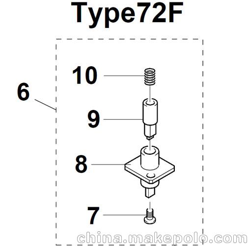 72F NOZZE KV8-M71N2-A0X