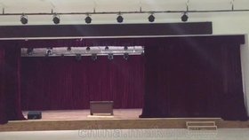 專(zhuān)業(yè)制作禮堂幕布舞臺幕布會(huì )議大幕二道幕 電動(dòng)幕布阻燃幕布