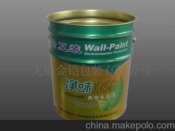 廠(chǎng)家熱銷(xiāo)行業(yè) 手提鐵桶 18L敞口桶 馬口鐵桶 乳膠漆涂料桶圖片