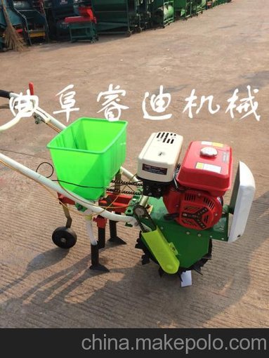 手推式微耕播種機(jī) 小型玉米播種機(jī) 汽油小麥播種機(jī) 堅(jiān)固耐用圖片